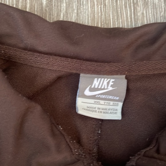 Vintage Y2K Nike Brown track Jacket Athletic Style size xxl full zip - Picture 3 of 8